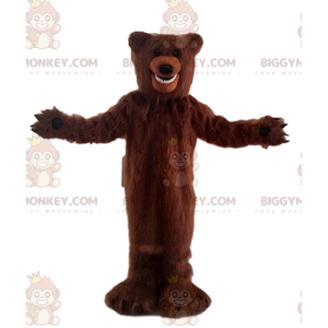 Στολή μασκότ BIGGYMONKEY™ Big Furry Brown Bear, Στολή αρκούδας - Μασκότ αρκούδας - BIGGYMONKEY_09259 - BiggyMonkey.com