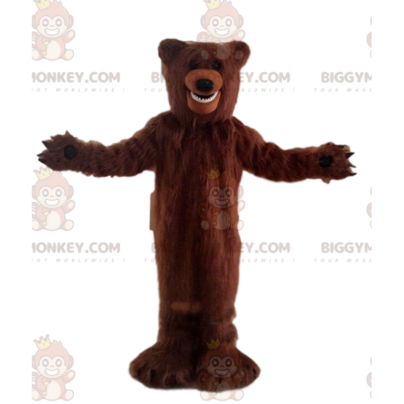 BIGGYMONKEY™ Big Furry Brown Bear Mascot Costume, Bear Costume BIGGYMONKEY™ Big Furry Brown Bear Mascot Costume, Bear Costume