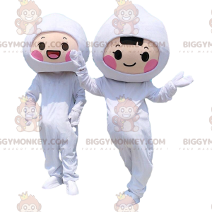 white character BIGGYMONKEY™s mascot, white costumes -