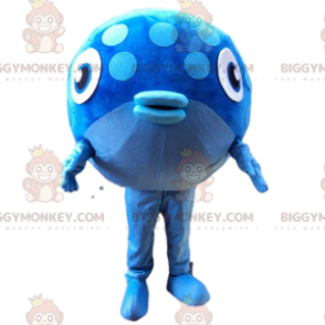 BIGGYMONKEY™ mascot costume big fun blue fish, sea costume -