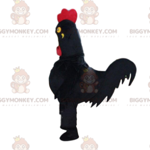 Big Black Rooster BIGGYMONKEY™ maskottiasu, Farmyard-asu - Kanan maskotit - Kukot - Kanat - BIGGYMONKEY_09270 - BiggyMonkey.com