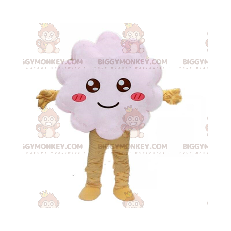 White cloud BIGGYMONKEY™ mascot costume, white costume, white White cloud BIGGYMONKEY™ mascot costume, white costume, white
