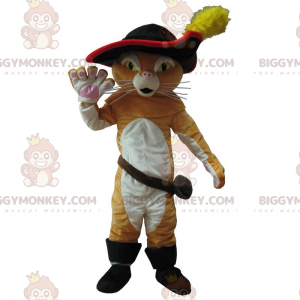 Στολή μασκότ BIGGYMONKEY™ Puss in Boots, Διάσημη Πονηρή Γάτα, Στολή Ιππότη - Μασκότ διάσημων χαρακτήρων - BiggyMonkey.com