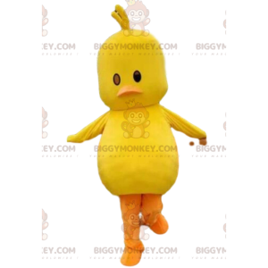 Yellow Chick BIGGYMONKEY™ Mascot Costume, Giant Yellow Bird