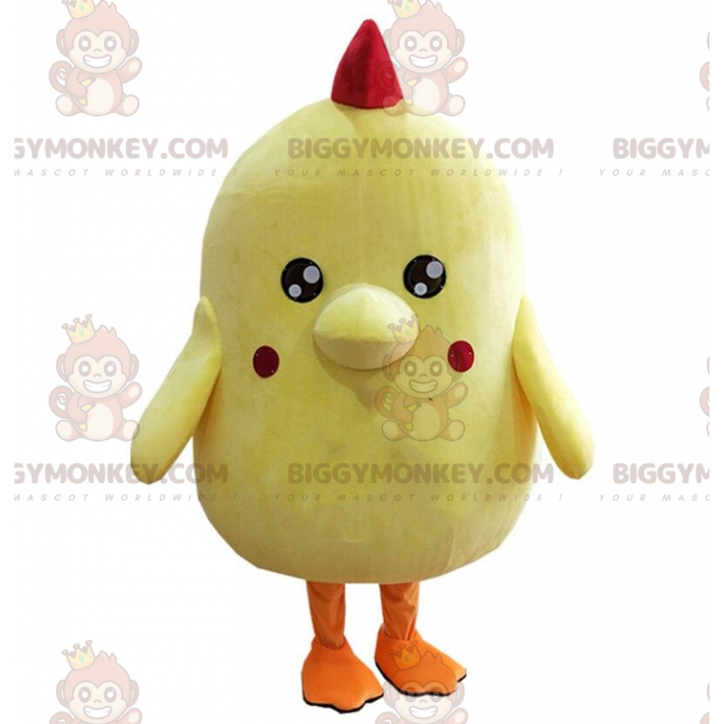 Chick BIGGYMONKEY™ maskotkostume, gult hønekostume, fuglekjole Chick BIGGYMONKEY™ maskotkostume, gult hønekostume, fuglekjole