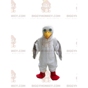 Στολή μασκότ Seagull BIGGYMONKEY™, στολή άλμπατρος, φανταχτερό φόρεμα με περιστέρια - Μασκότ πουλιών - BiggyMonkey.com