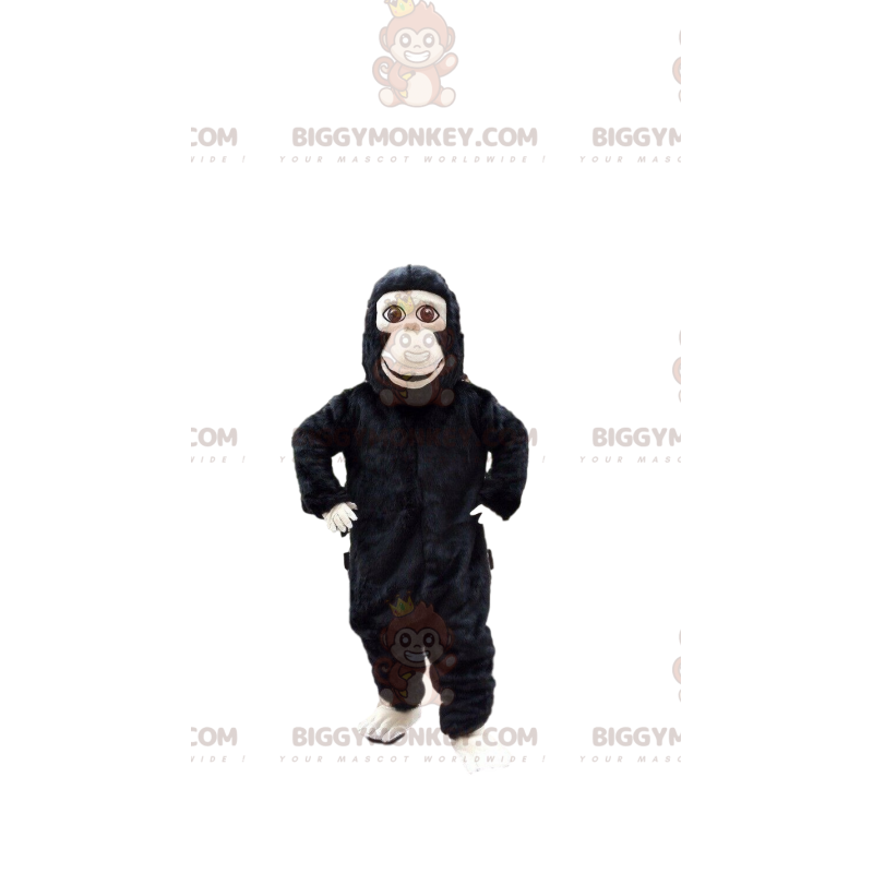Fantasia de mascote de chimpanzé BIGGYMONKEY™, fantasia de Fantasia de mascote de chimpanzé BIGGYMONKEY™, fantasia de