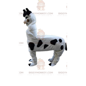 Witte en zwarte koe BIGGYMONKEY™ mascottekostuum