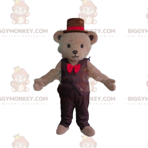 Traje de mascote elegante de ursinho de pelúcia BIGGYMONKEY™