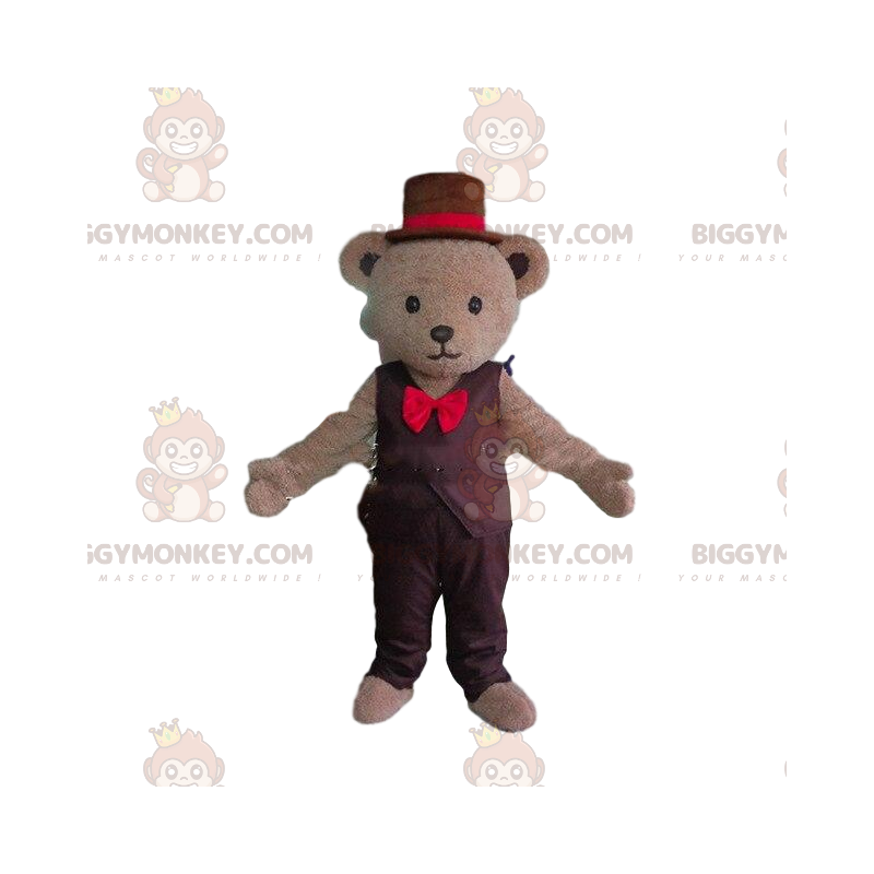 Elegante disfraz de mascota de osito de peluche BIGGYMONKEY™ Elegante disfraz de mascota de osito de peluche BIGGYMONKEY™