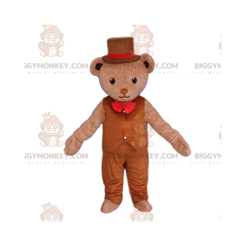 Fantasia de mascote de urso elegante BIGGYMONKEY™, fantasia de Fantasia de mascote de urso elegante BIGGYMONKEY™, fantasia de