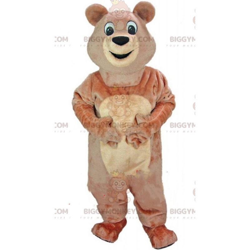 Fantasia de mascote de urso pardo BIGGYMONKEY™, fantasia de Fantasia de mascote de urso pardo BIGGYMONKEY™, fantasia de