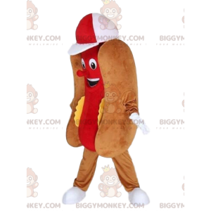 Kostým maskota párku v rohlíku BIGGYMONKEY™, kostým rychlého