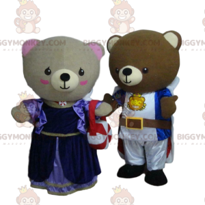 BIGGYMONKEY™s medieval teddy mascot, knight costumes -