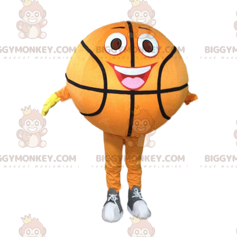 Orange basketball BIGGYMONKEY™ mascot costume, sports ball Orange basketball BIGGYMONKEY™ mascot costume, sports ball