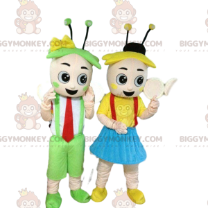 boy and girls BIGGYMONKEY™s mascot, spring costumes -