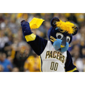 Blue and Yellow Tiger BIGGYMONKEY™ Mascot Costume -