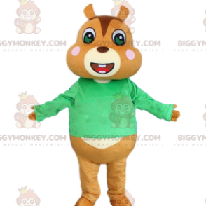 Fato de mascote BIGGYMONKEY™ de esquilo, fato de hamster, castanho marmota - Mascotes de esquilo - BiggyMonkey.com