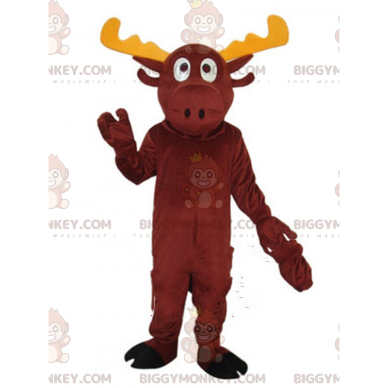 Reindeer BIGGYMONKEY™ maskotdräkt, cariboudräkt, rendräkt - Hjort- och doe-maskot - BIGGYMONKEY_09320 - BiggyMonkey.com