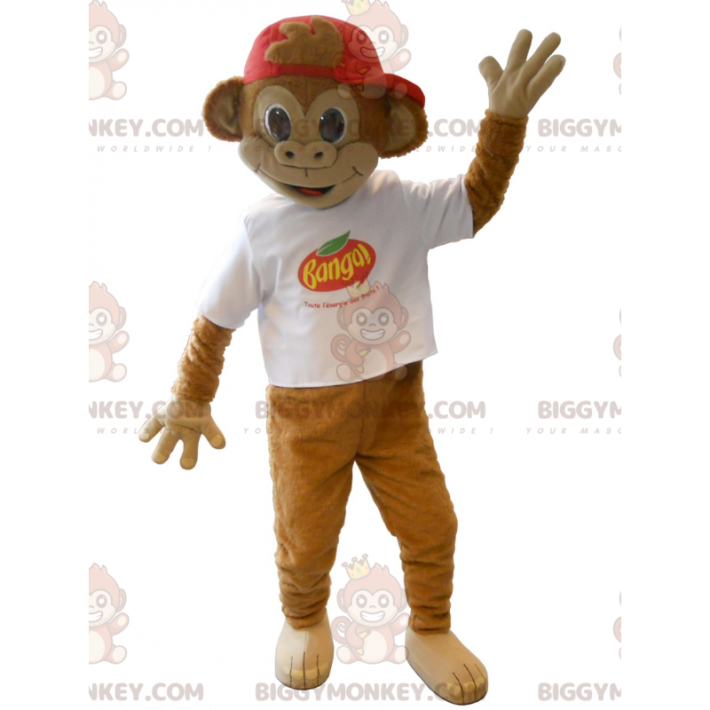 Brauner Banga-Affe BIGGYMONKEY™ Maskottchen-Kostüm -