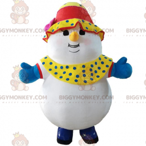 BIGGYMONKEY™ Big Female Snowman Mascot Costume, Winter Costume