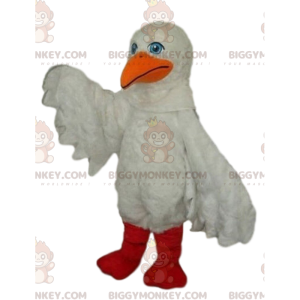 Costume de mascotte BIGGYMONKEY™ de mouette, costume de