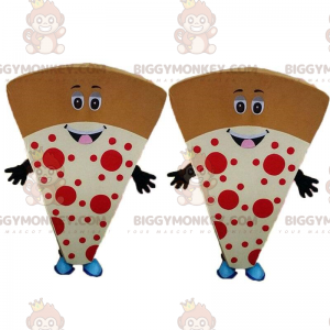2 porciones de pizza gigantes, 2 disfraces de pizza gigantes -