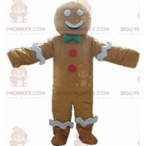 Gingerbread BIGGYMONKEY™ mascottekostuum, snoepkostuum, snoep -
