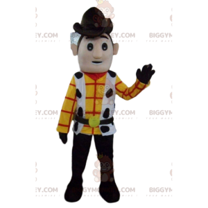 Traje de mascote BIGGYMONKEY™ de Woody, o famoso xerife e