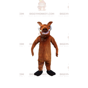 BIGGYMONKEY™ mascottekostuum van Pumbaa, het beroemde