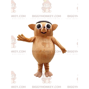 Brown hedgehog BIGGYMONKEY™ mascot costume, giant mole costume