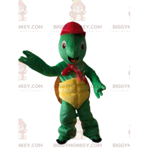 Franklin's Famous Cartoon Green Turtle BIGGYMONKEY™ Mascot