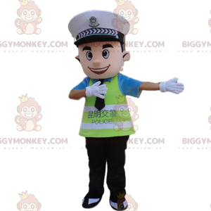 Policeman BIGGYMONKEY™ mascot costume, ASVP costume, policeman