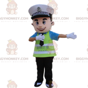 Traje de mascote Policeman BIGGYMONKEY™, traje ASVP, uniforme policial - Mascotes humanas - BIGGYMONKEY_09358 - BiggyMonkey.com
