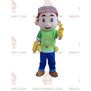 BIGGYMONKEY™ mascot costume of worker, handyman, handyman