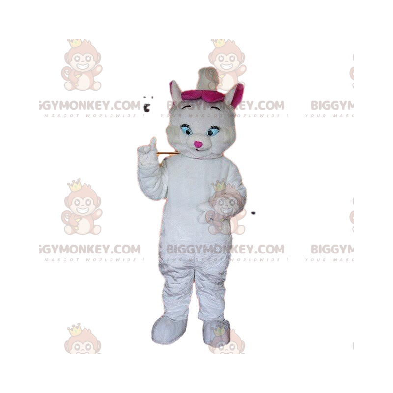 BIGGYMONKEY™ mascot costume of Marie, famous white kitten from