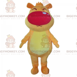 BIGGYMONKEY™ mascot costume big yellow and orange dog, giant