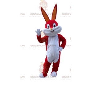 Costume de mascotte BIGGYMONKEY™ de Bugs Bunny rouge, lapin des