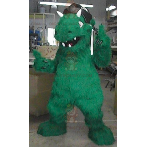 Costume de mascotte BIGGYMONKEY™ de monstre de dinosaure vert -
