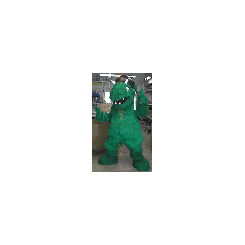 Costume da mascotte mostro dinosauro verde BIGGYMONKEY™ -