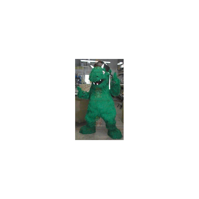 Costume de mascotte BIGGYMONKEY™ de monstre de dinosaure vert -