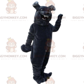 Fierce looking gray bulldog BIGGYMONKEY™ mascot costume