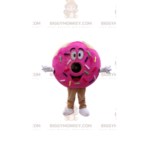 Costume de mascotte BIGGYMONKEY™ de Donuts rose, costume de