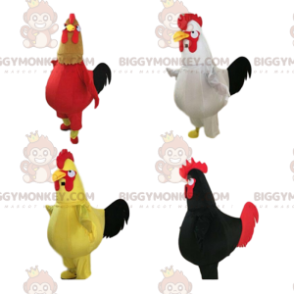  galli colorati giganti, polli colorati La mascotte di BIGGYMONKEY - Polli mascotte - Galli - Polli - BiggyMonkey.com