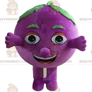Costume de mascotte BIGGYMONKEY™ de grain de raisin, costume de