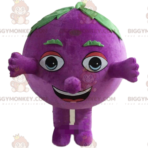 Traje de mascote Grape BIGGYMONKEY™, traje de mirtilo gigante –