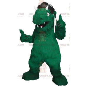 Green Dinosaur Monster BIGGYMONKEY™ Mascot Costume -