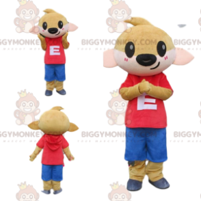 Στολή μασκότ BIGGYMONKEY™ Στολή μικρού ζώου Doe Fawn Brown - Μασκότ ελαφιών και ελαφιών - BIGGYMONKEY_09384 - BiggyMonkey.com