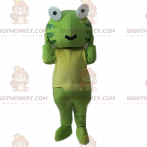 Στολή μασκότ Green Frog BIGGYMONKEY™, φανταχτερό φόρεμα Green