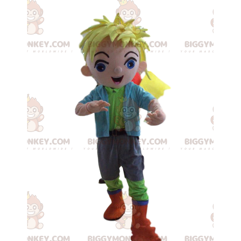 Blond gutt BIGGYMONKEY™ maskotkostyme, ungmannskostyme - Gutter og jenter maskoter - BIGGYMONKEY_09391 - BiggyMonkey.com